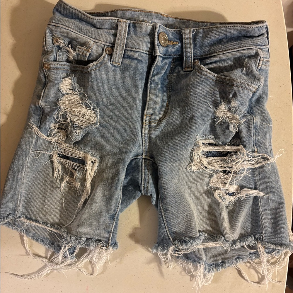 American Eagle Outfitters Light Blue Denim Shorts
